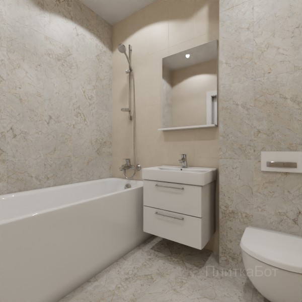 LB Ceramics 2026, Эпоха (беж), Контрастные стены вертикально, контраст у инсталляции №11