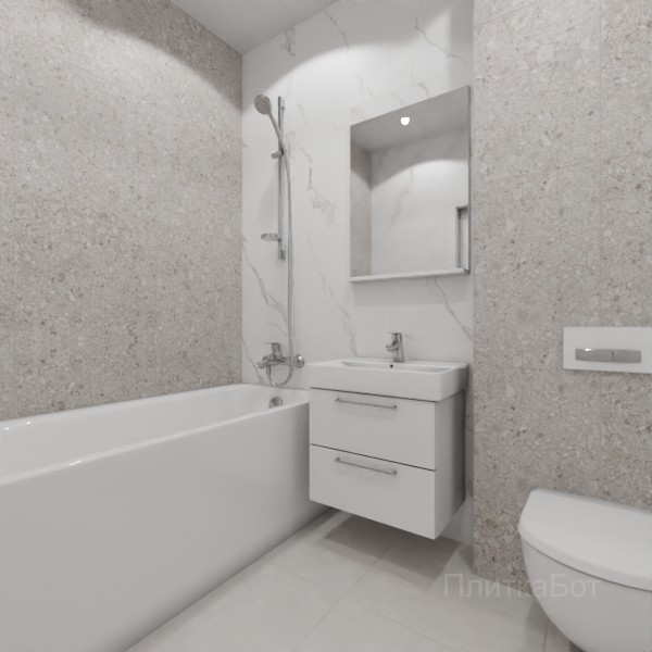 LB Ceramics 2026, Иней, Контрастные стены, контраст у инсталляции №92