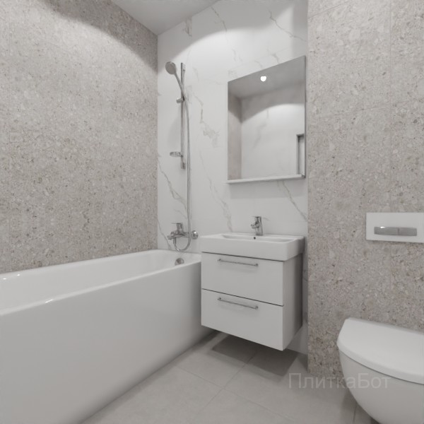 LB Ceramics 2026, Иней, Контрастные стены, контраст у инсталляции №93