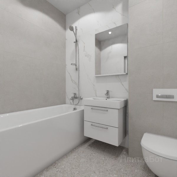 LB Ceramics 2026, Иней, Контрастные стены, контраст у инсталляции №97