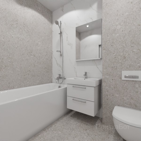 LB Ceramics 2026, Иней, Контрастные стены, контраст у инсталляции №100