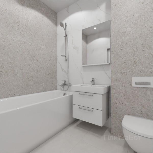 LB Ceramics 2026, Иней, Контрастные стены, контраст у инсталляции №101