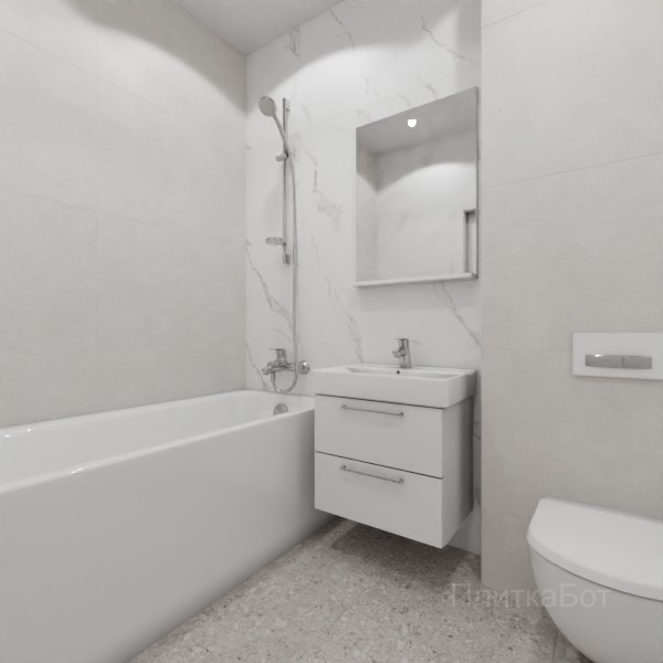 LB Ceramics 2026, Иней, Контрастные стены, контраст у инсталляции №103