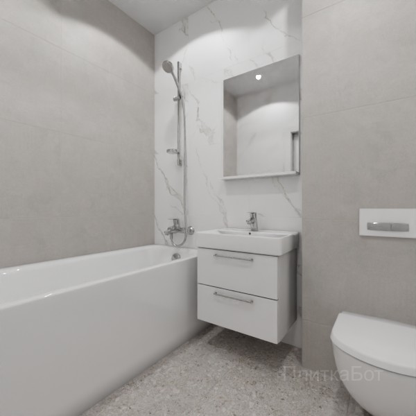 LB Ceramics 2026, Иней, Контрастные стены, контраст у инсталляции №106