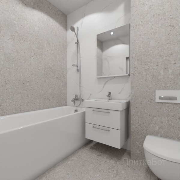 LB Ceramics 2026, Иней, Контрастные стены, контраст у инсталляции №199