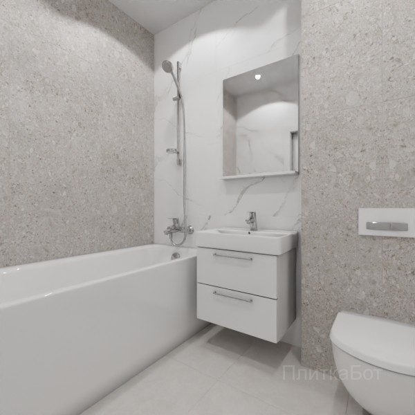 LB Ceramics 2026, Иней, Контрастные стены, контраст у инсталляции №200