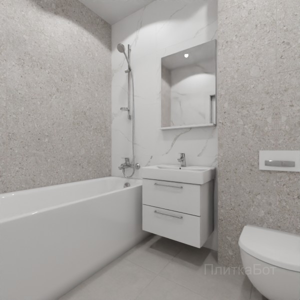 LB Ceramics 2026, Иней, Контрастные стены, контраст у инсталляции №201