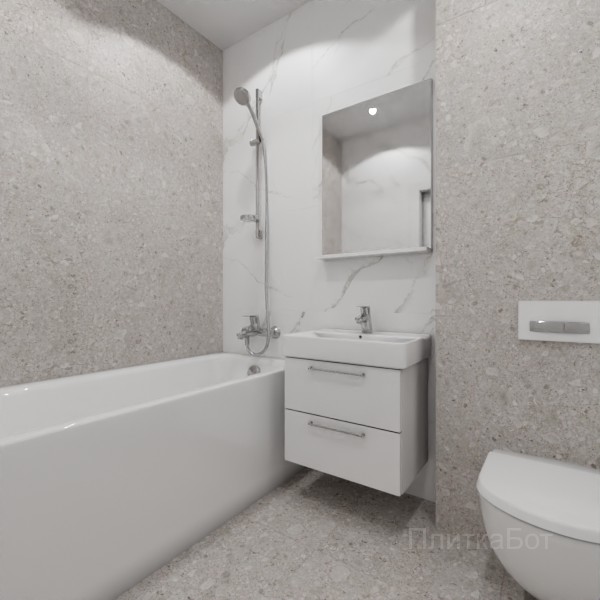 LB Ceramics 2026, Иней, Контрастные стены, контраст у инсталляции №208