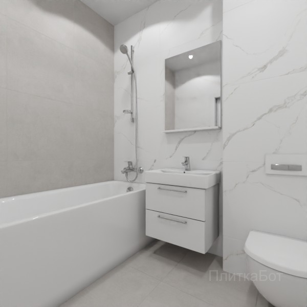 LB Ceramics 2026, Иней, Контрастные стены №54