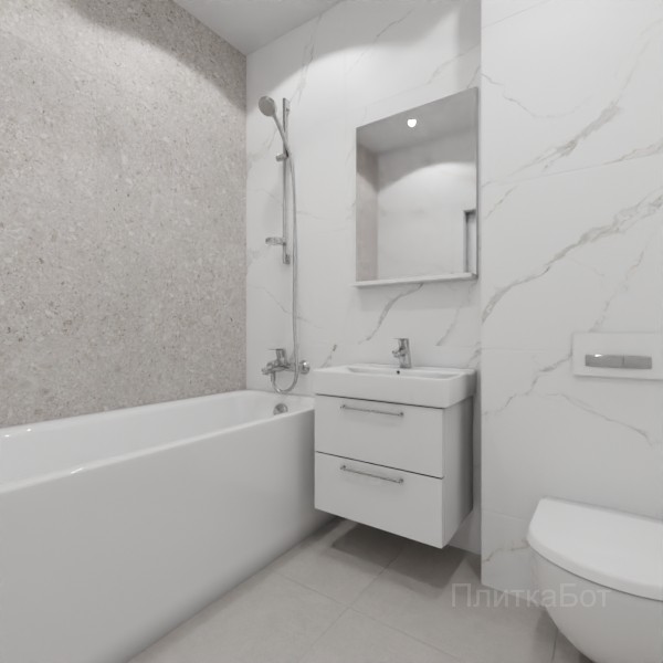 LB Ceramics 2026, Иней, Контрастные стены №60