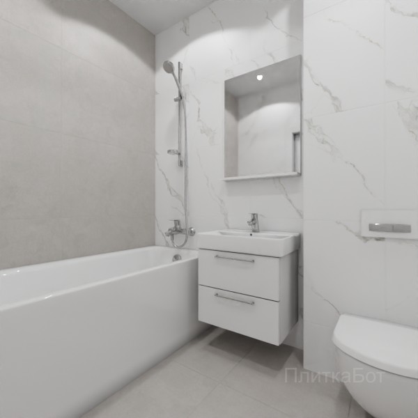 LB Ceramics 2026, Иней, Контрастные стены №69
