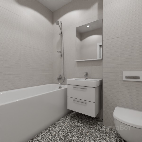 LB Ceramics 2026, Кэрролл, Контрастные стены вертикально, контраст у инсталляции №1
