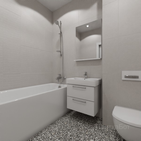 LB Ceramics 2026, Кэрролл, Контрастные стены вертикально №1