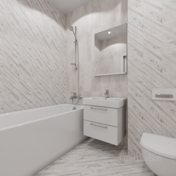 LB Ceramics 2026, Нордайс, Контрастные стены вертикально, контраст у инсталляции