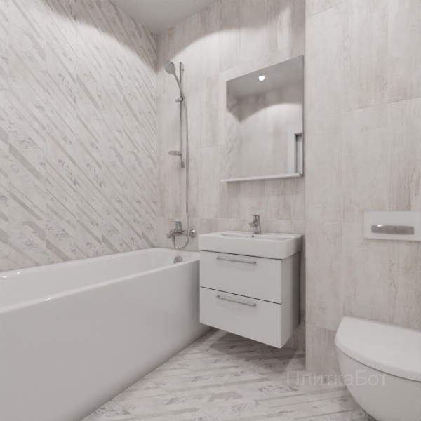 LB Ceramics 2026, Нордайс, Контрастные стены вертикально
