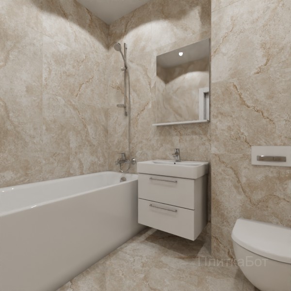 LB Ceramics 2026, Оттепель (беж), Без декора