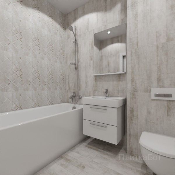 LB Ceramics 2026, Сноувинд, Контрастные стены вертикально №1