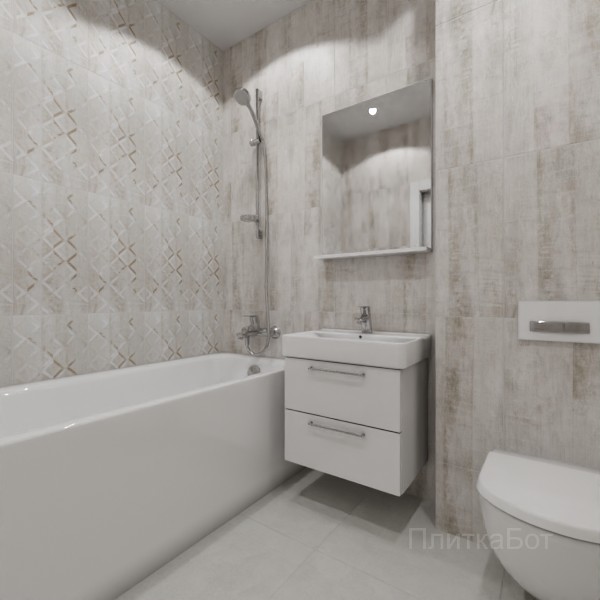 LB Ceramics 2026, Сноувинд, Контрастные стены вертикально №2