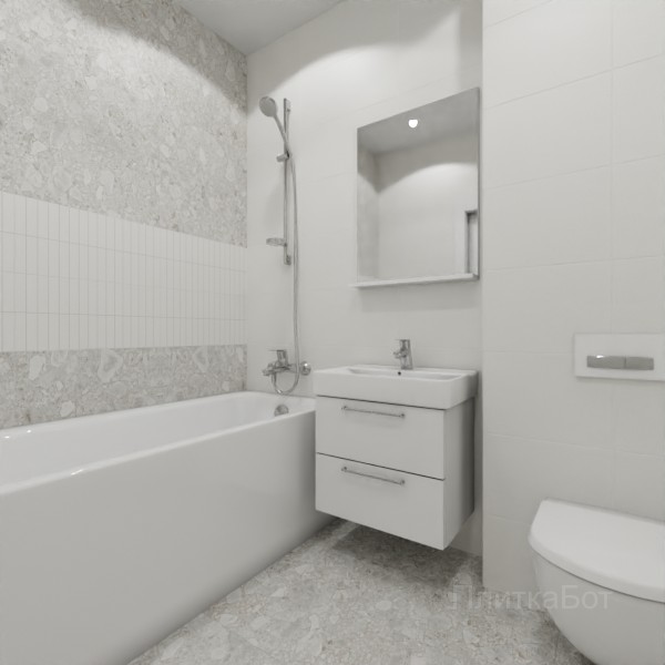 LB Ceramics 2026, Спектр, Два декора над ванной №1