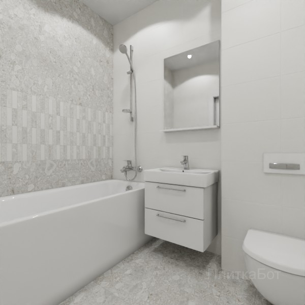 LB Ceramics 2026, Спектр, Два декора над ванной №3