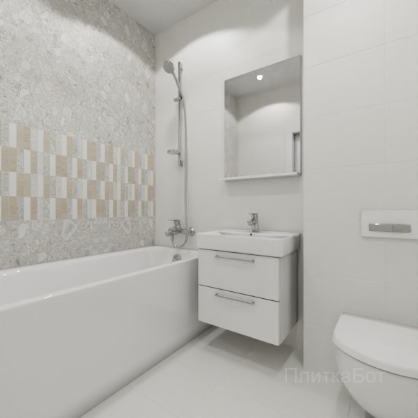 LB Ceramics 2026, Спектр, Два декора над ванной №6