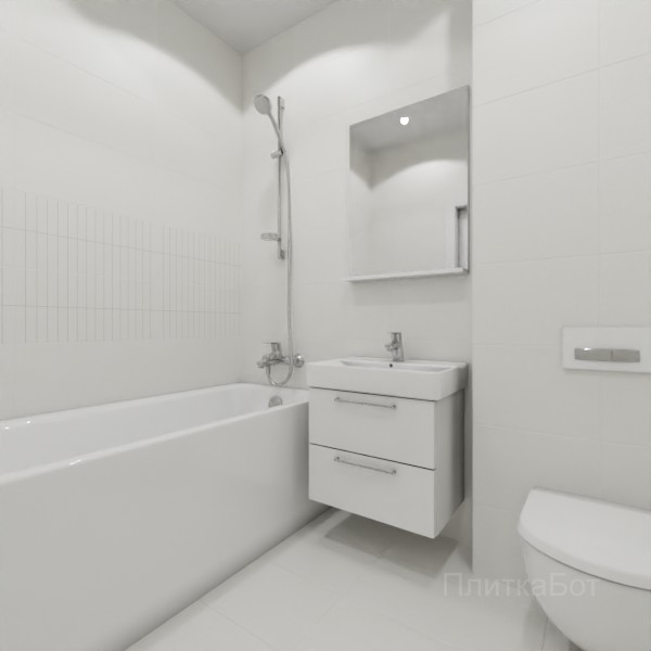 LB Ceramics 2026, Спектр, Два декора над ванной и основная плитка №2