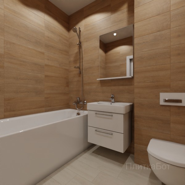 LB Ceramics 2026, Венский Лес, Контрастные стены, контраст у инсталляции, палубная №8