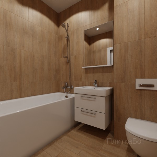 LB Ceramics 2026, Венский Лес, Контрастные стены вертикально, контраст у инсталляции, палубная №7