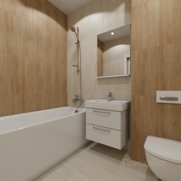 LB Ceramics 2026, Венский Лес, Контрастные стены вертикально, контраст у инсталляции, палубная №20