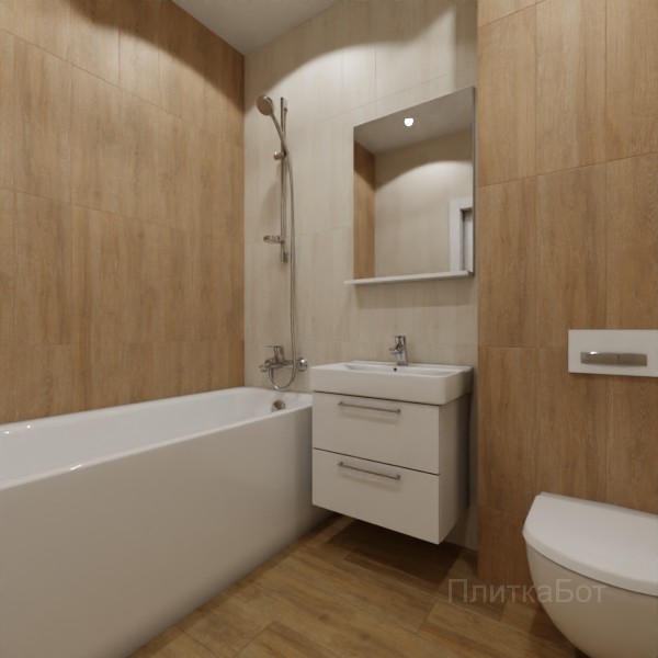 LB Ceramics 2026, Венский Лес, Контрастные стены вертикально, контраст у инсталляции, палубная №21