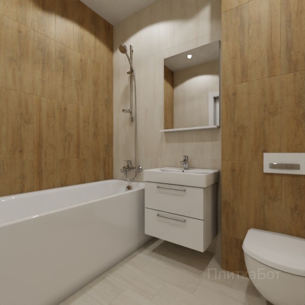 LB Ceramics 2026, Венский Лес, Контрастные стены вертикально, контраст у инсталляции, палубная №23