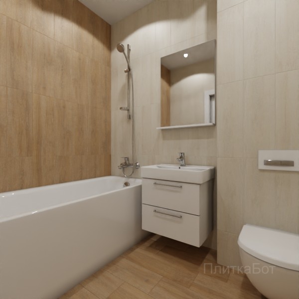 LB Ceramics 2026, Венский Лес, Контрастные стены вертикально, палубная №16