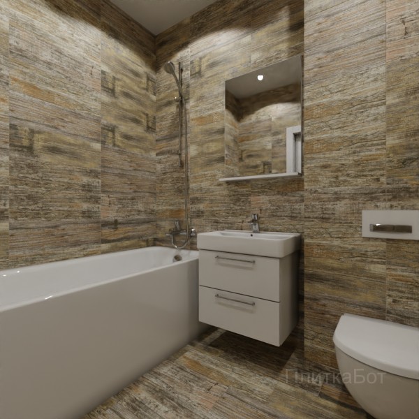LB Ceramics 2026, Вестерн Вуд, Без декора, палубная №1