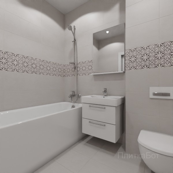 LB Ceramics 2026, Винтаж Вуд, Декор по центру №1