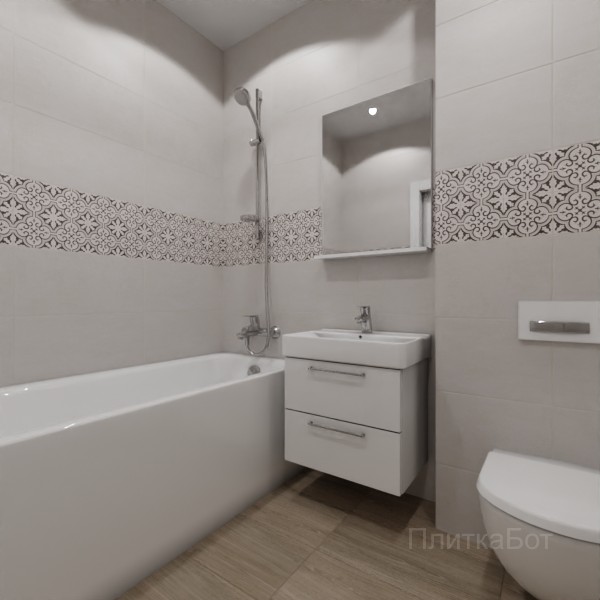 LB Ceramics 2026, Винтаж Вуд, Декор по центру №2