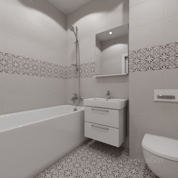 LB Ceramics 2026, Винтаж Вуд, Декор по центру №6