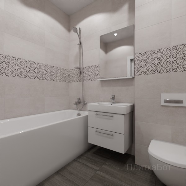 LB Ceramics 2026, Винтаж Вуд, Декор по центру №9