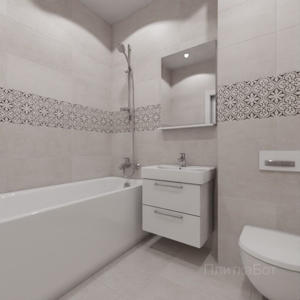 LB Ceramics 2026, Винтаж Вуд, Декор по центру №11