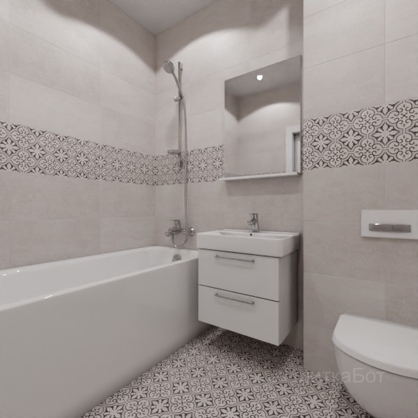 LB Ceramics 2026, Винтаж Вуд, Декор по центру №12