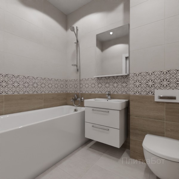 LB Ceramics 2026, Винтаж Вуд, Низ-верх и декор №5