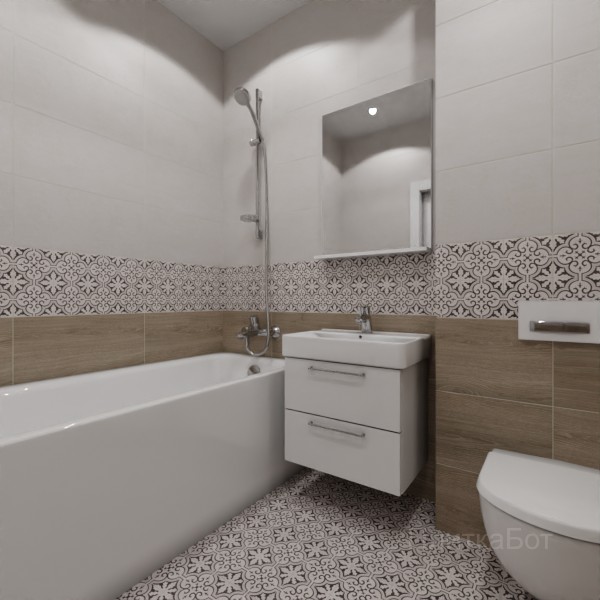 LB Ceramics 2026, Винтаж Вуд, Низ-верх и декор №6