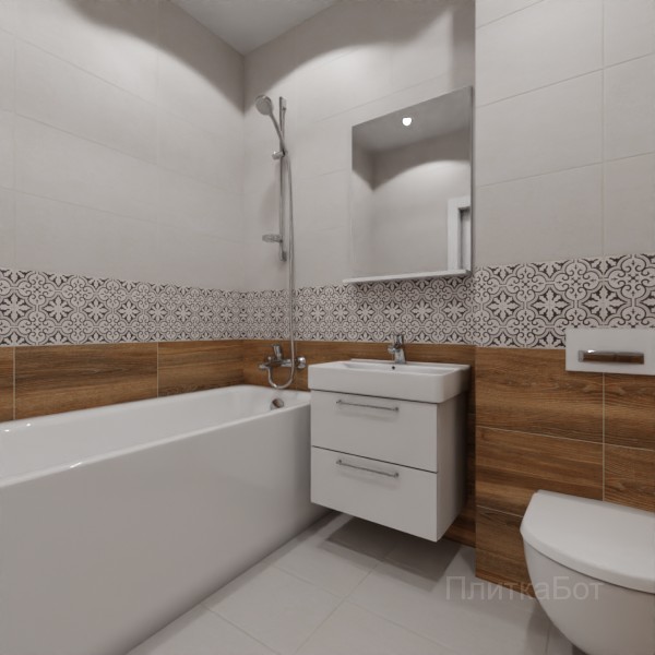 LB Ceramics 2026, Винтаж Вуд, Низ-верх и декор №13