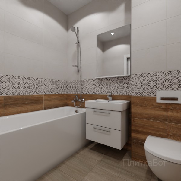 LB Ceramics 2026, Винтаж Вуд, Низ-верх и декор №14