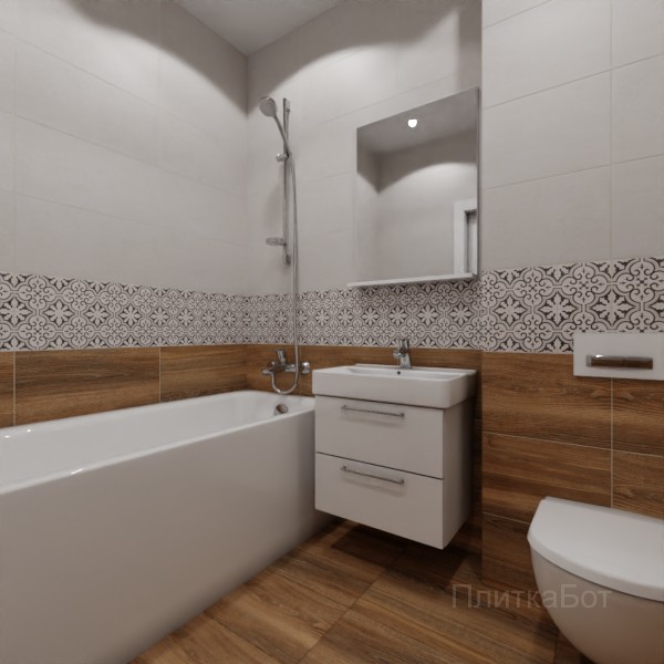 LB Ceramics 2026, Винтаж Вуд, Низ-верх и декор №16