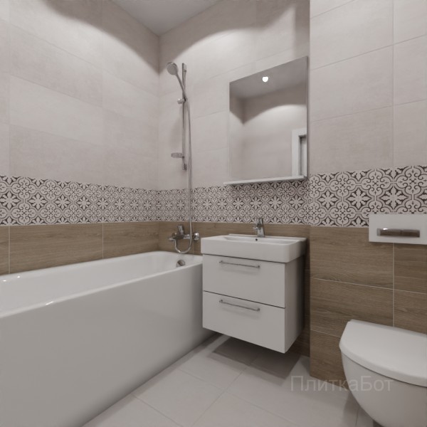 LB Ceramics 2026, Винтаж Вуд, Низ-верх и декор №19