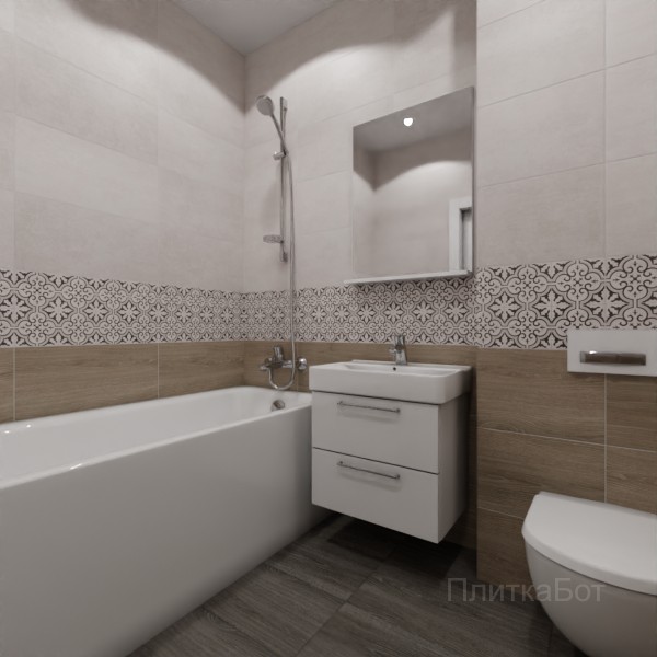 LB Ceramics 2026, Винтаж Вуд, Низ-верх и декор №21