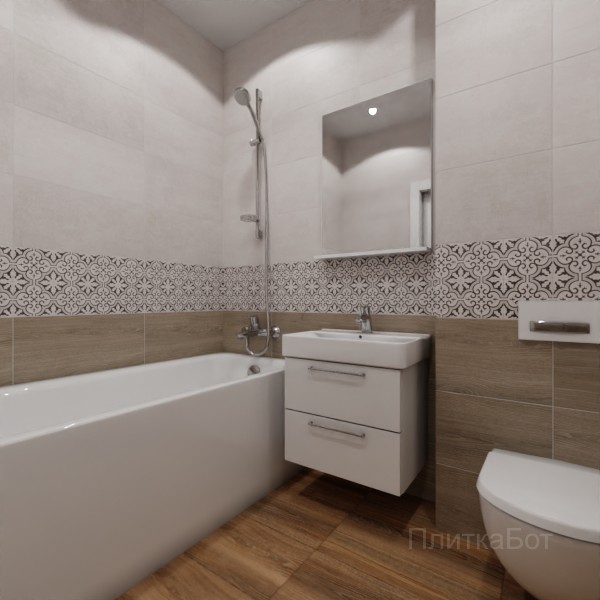 LB Ceramics 2026, Винтаж Вуд, Низ-верх и декор №22