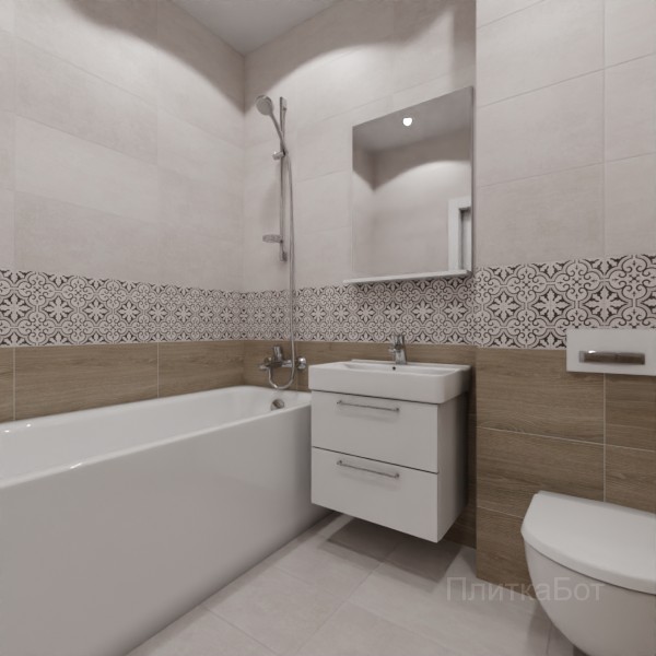 LB Ceramics 2026, Винтаж Вуд, Низ-верх и декор №23
