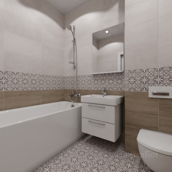 LB Ceramics 2026, Винтаж Вуд, Низ-верх и декор №24