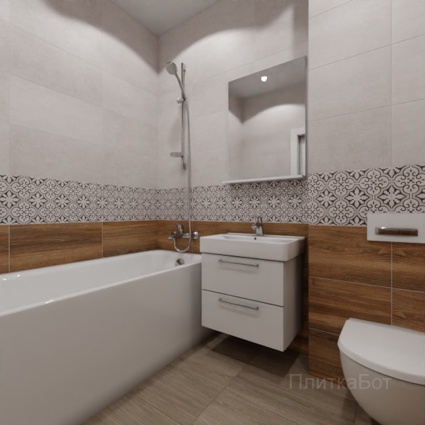 LB Ceramics 2026, Винтаж Вуд, Низ-верх и декор №32